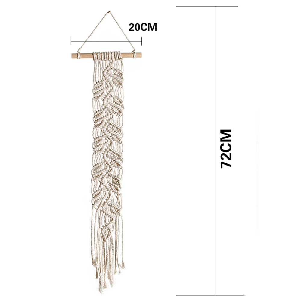 

Handmade Hanging Decor Wall Tapestry Living Room Bedroom Romantic Cotton Rope