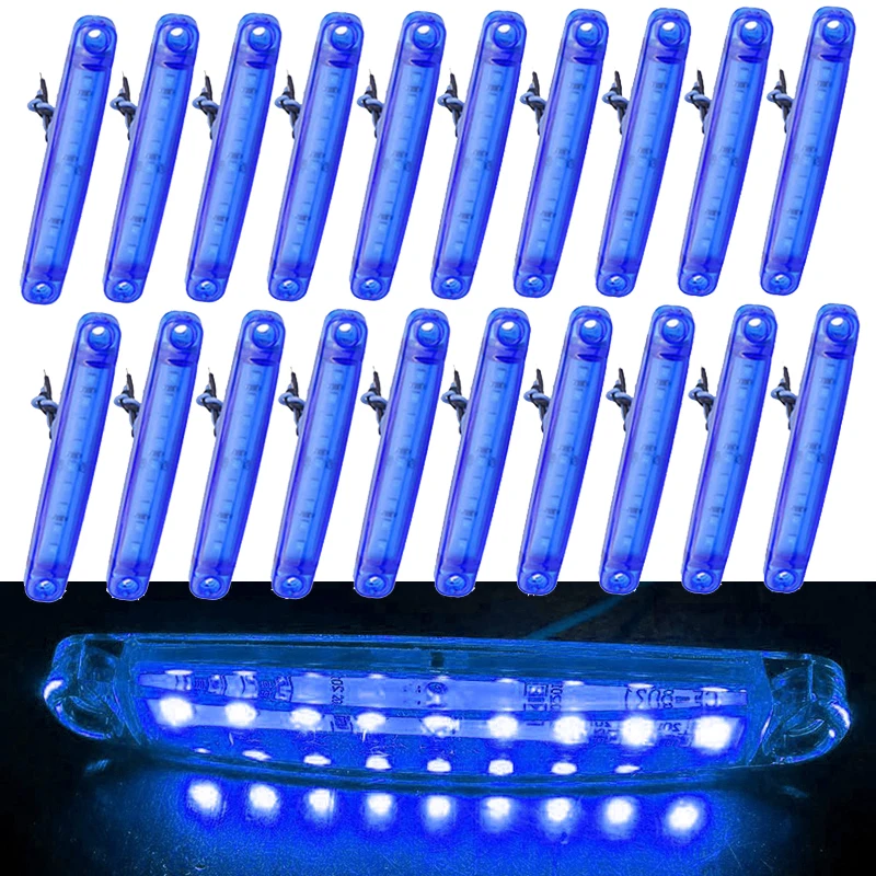 

Marker Side Lights ABS plastic Replacement Parts Waterproof Bulbs 20pcs Set 9LED