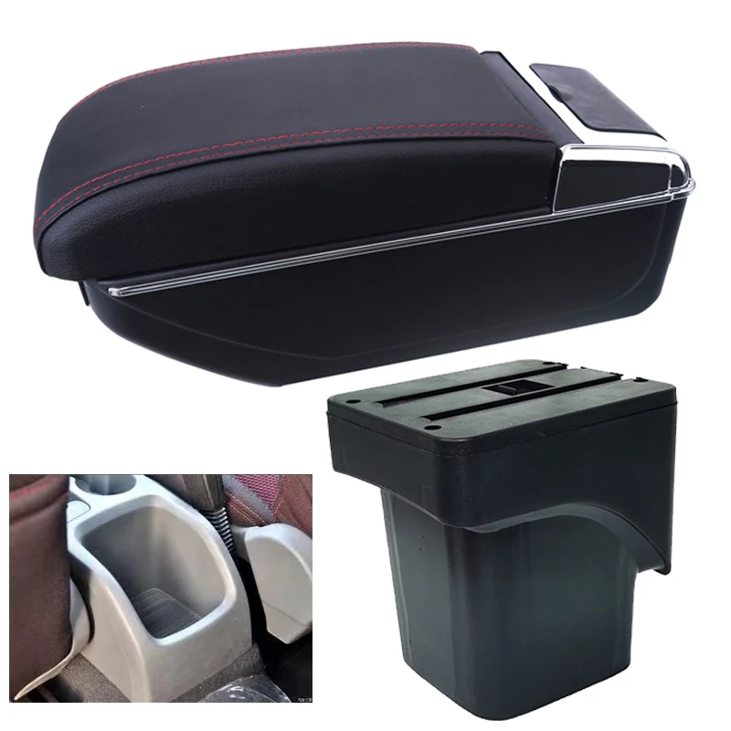 

For Ford Focus 2 Car Armrests box central storage Retrofit parts Car Armrest For Ford Focus 2 with USB LED light Easy to install