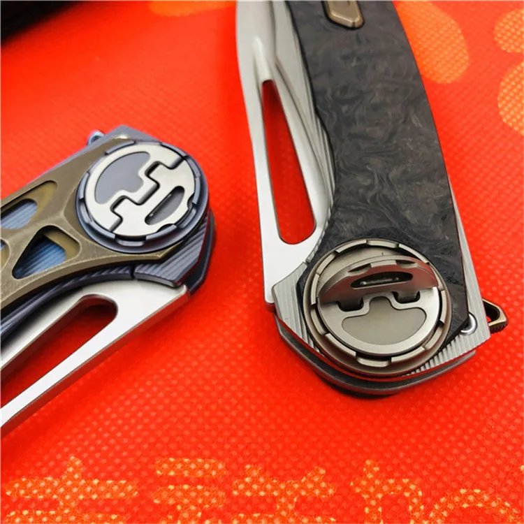 Складной нож VENOM BONE DOCTOR M390 из титана CF карманный кухонный для кемпинга охоты