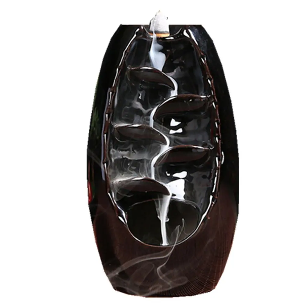 

Ceramic Incense Holder Backflow Waterfall Smoke Burner Incense Home Decoration Creative Incense Burner