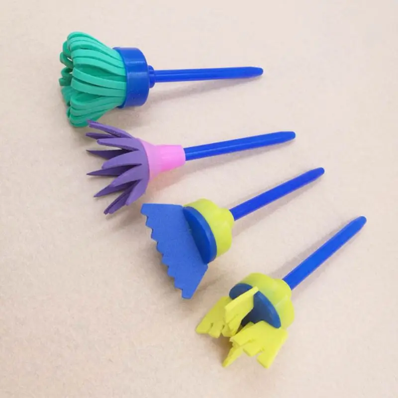 4 шт. Детские губки для рисования | Игрушки и хобби