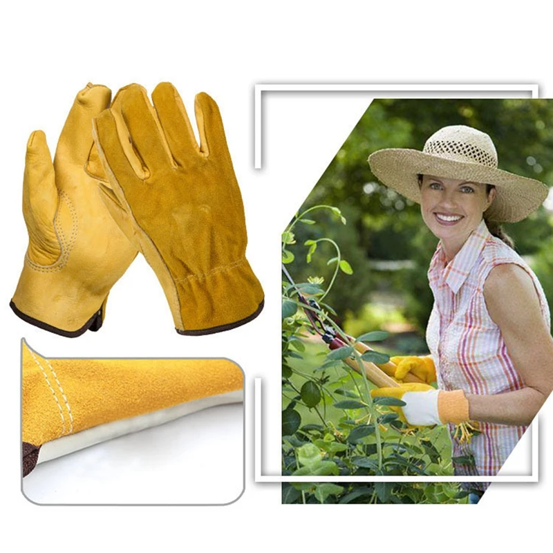 

2 Pairs of Anti-Stab Gardening Gloves Work Gloves for Garden, Paddock, Work Gloves