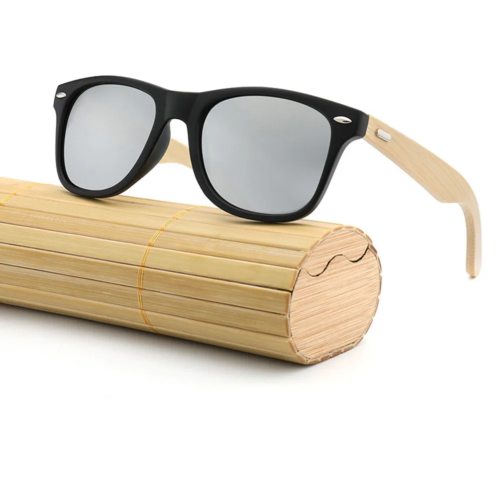 Солнцезащитные очки с бамбуковой пленкой для мужчин и женщин классические