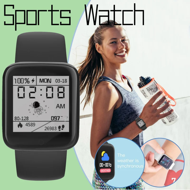 

Digital Smart Sport Watch Men's Watches Women Bluetooth Fitness smartwatch for Apple Android Connected Clock Kids Hours Hodinky