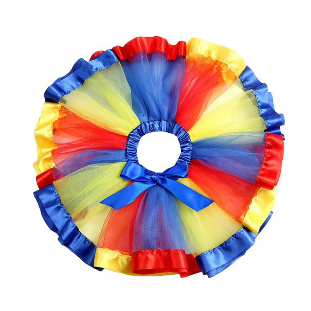 Детская Радужная фатиновая юбка пачка на Возраст 3 9 лет|Юбки| |