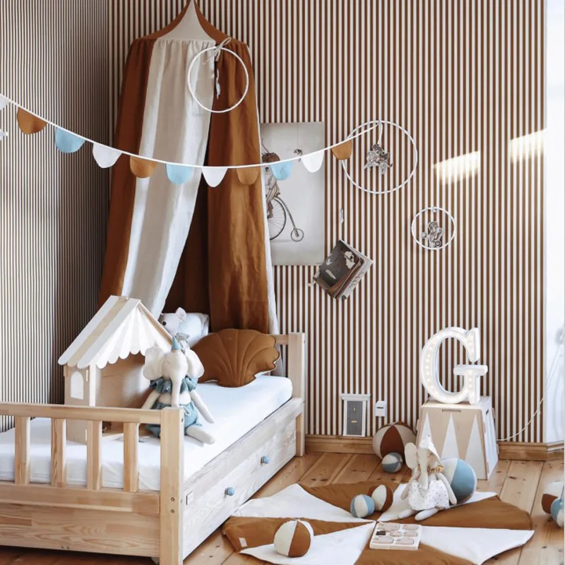 

Child Bed Tent Decoration Simple and Beautiful Comfortable Breathable Height 240cm/94.49in Suitable for Babies Crib Mosquito Net