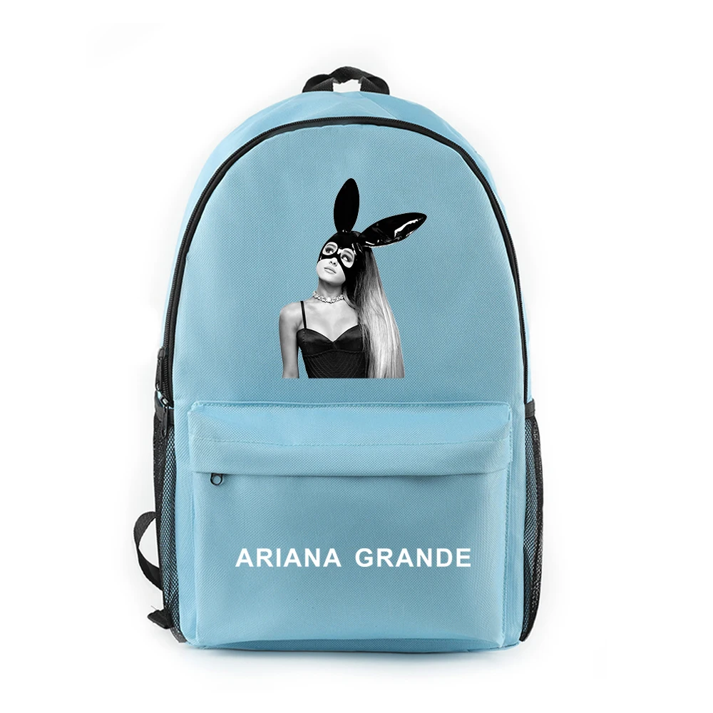 Холщовый Рюкзак на плечо в стиле Харадзюку С Логотипом Ariana Grande, певица на молнии, рюкзак для путешествий в студенческом стиле, пять цветов