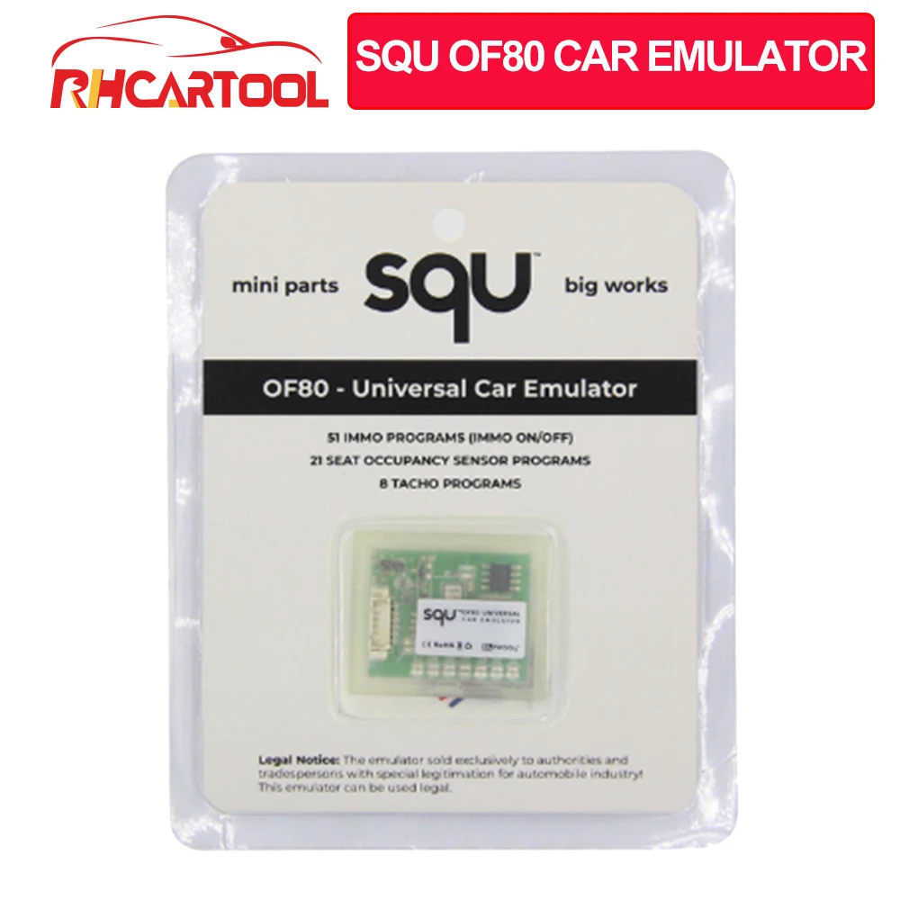 

OBD2 SQU OF80 Universal Car Airbag Tester Emulator Auto Diagnostic Tool Immo off Tacho Seat Occupancy Sensor ECU Programmer Tool