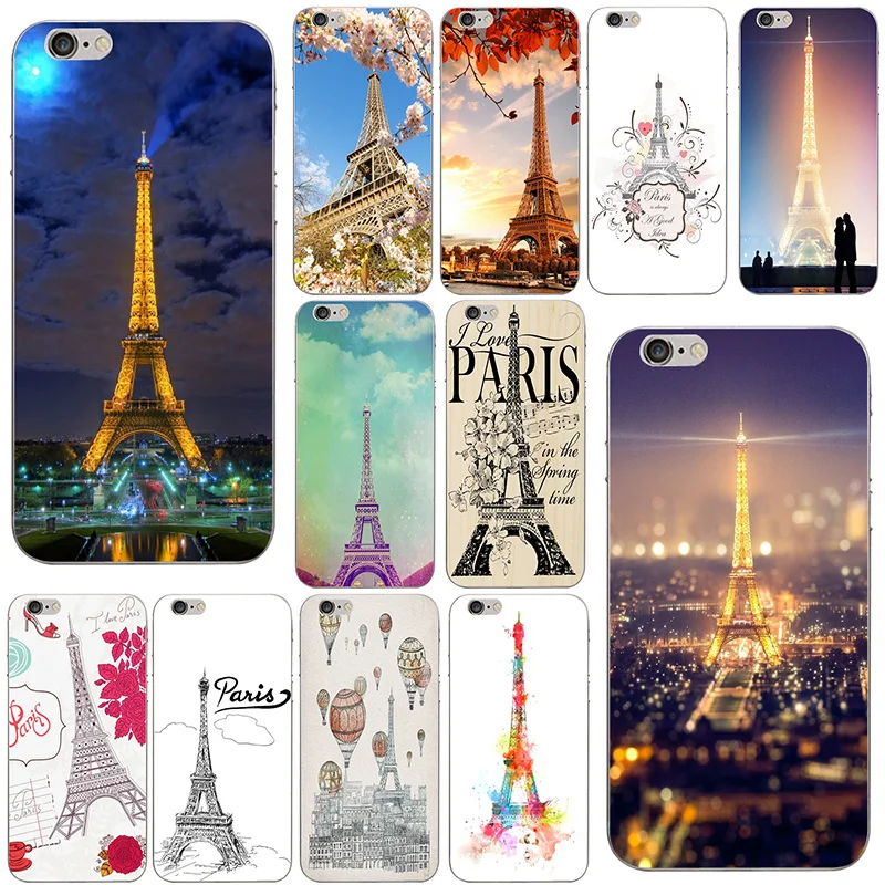 Мягкий чехол из ТПУ с романтическим Парижем Эйфелевой башней чехлы для сотовых