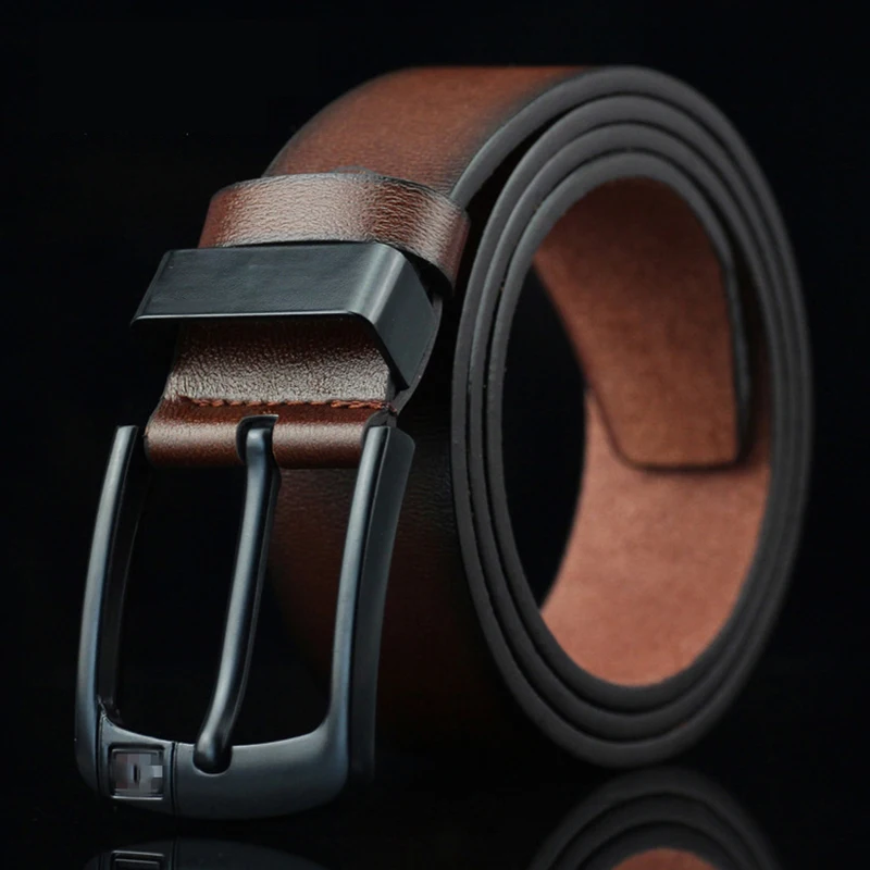 Ремень мужской из искусственной кожи широкий пояс в стиле панк с ажурными