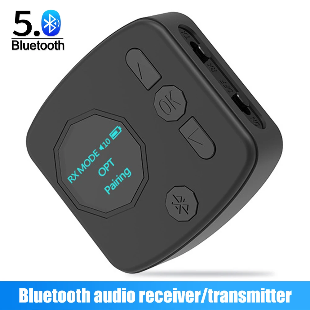 

Bluetooth 5,0 приемник-передатчик CSR8675 OLED дисплей USB беспроводной аудио приемник/передатчик стерео музыкальный аудио адаптер