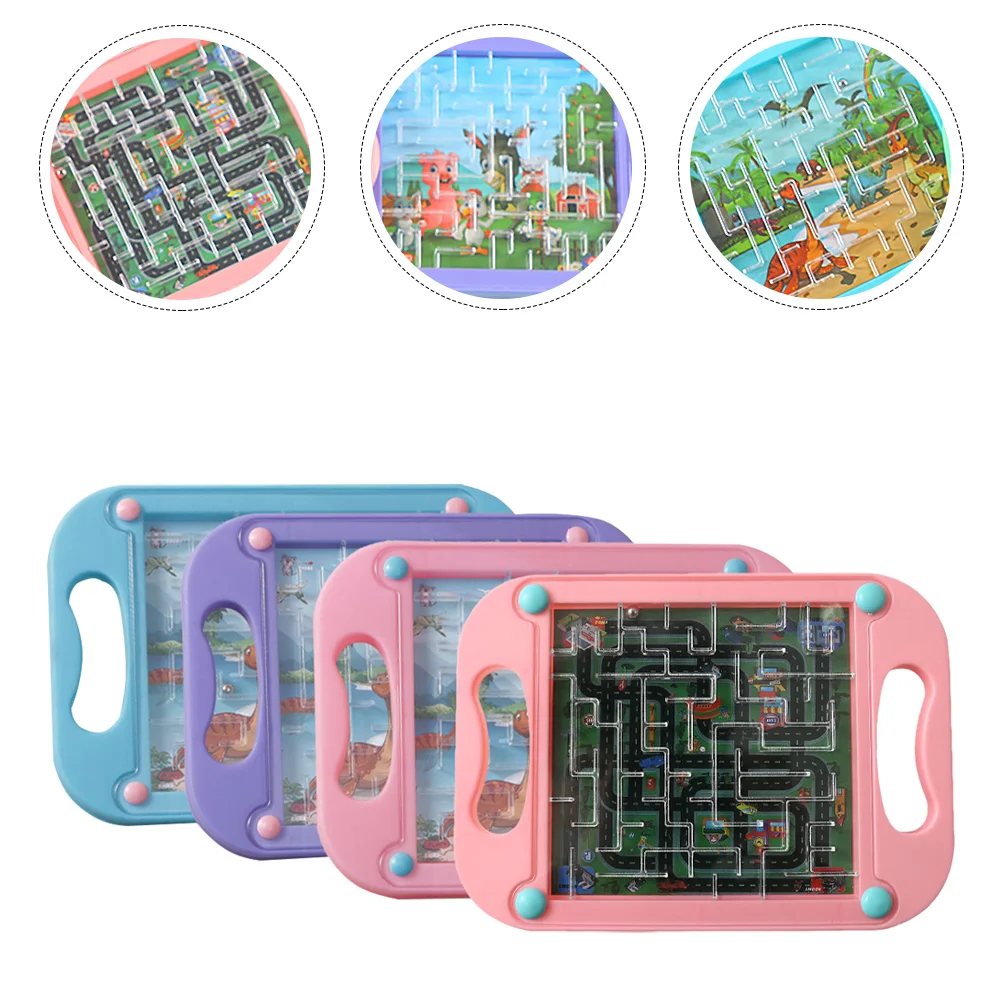 

4Pcs Children Track Beads Moving Maze Toys Kids Plastic Maze Game Toys