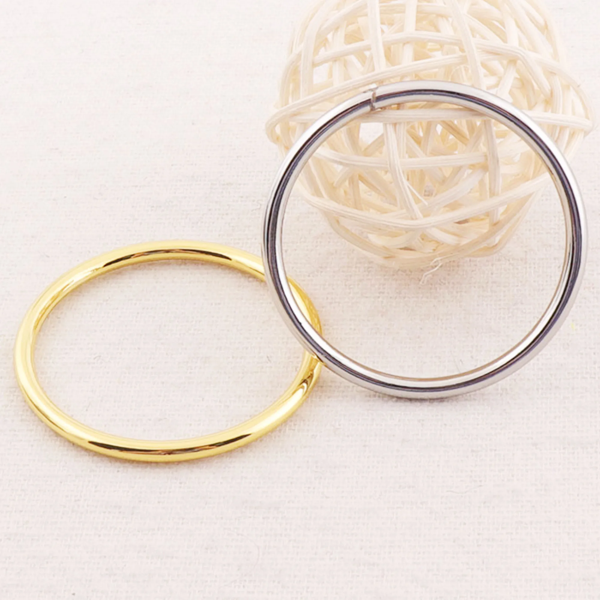 10 шт серебряных/золотых уплотнительных колец 1 5 &quotпряжки лямки ошейник кожаный