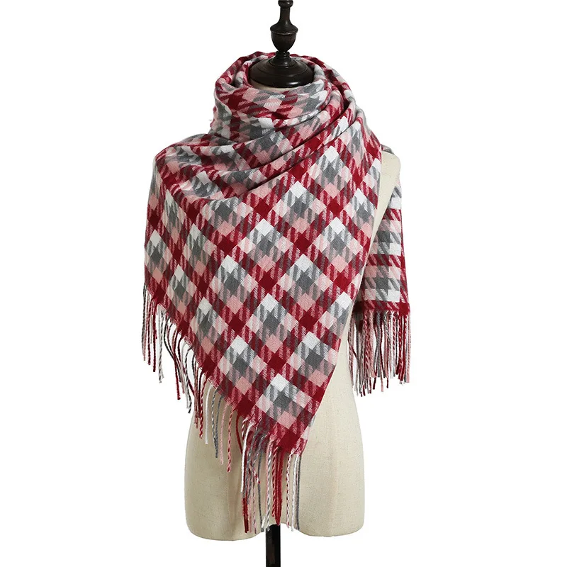 

Women's Autumn and Winter Warm New Imitation Cashmere Scarf. British College Street Style Scarf. Fashionable Warm Shawl