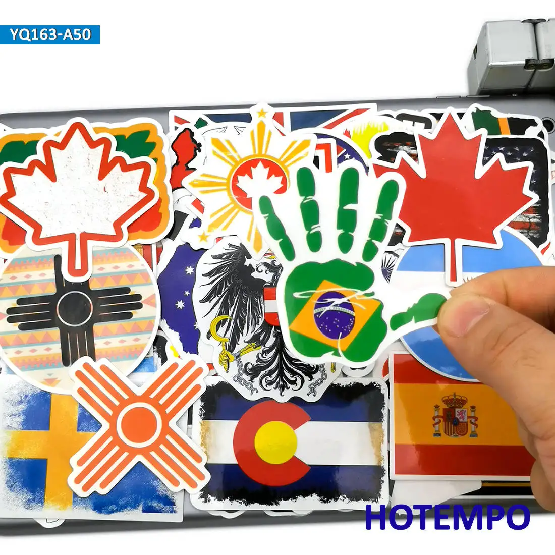 

50 шт Путешествия стиль Карта национальные наклейки с флагами игрушки для детей детский мобильный телефон ноутбук багажная Подушка Чехол ск...