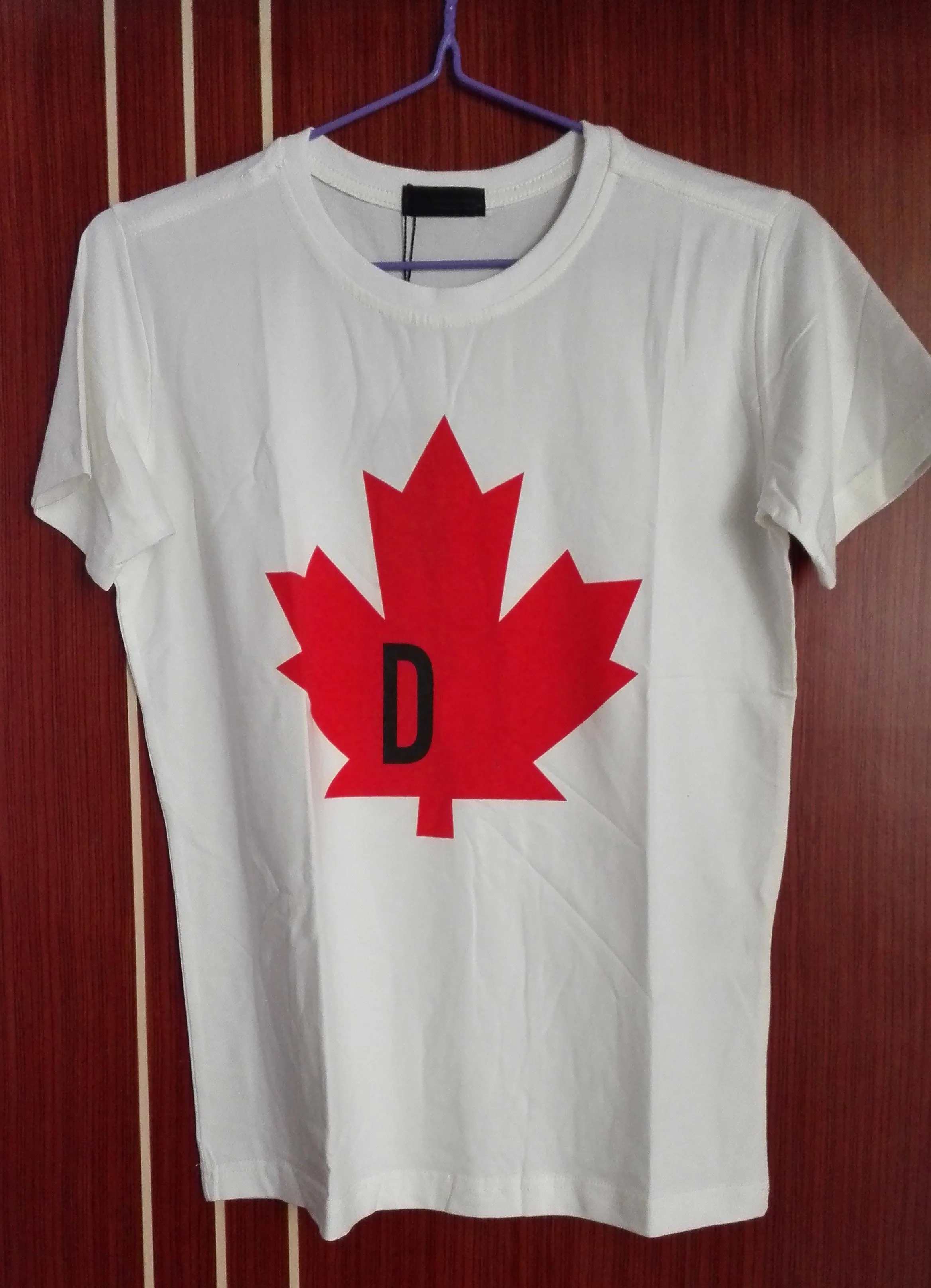 DSENQI новая футболка с принтом кленового листа унисекс Повседневная летняя модная