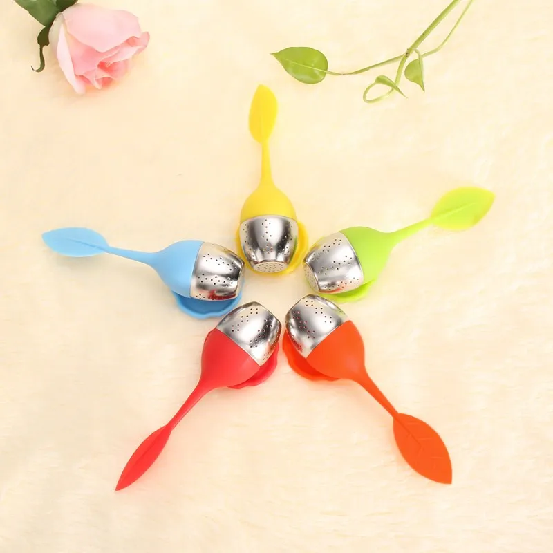 1 шт. клубника Чай заварки Нержавеющая сталь шар лист ситечко для заваривания