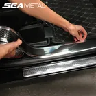 3D наклейка для автомобиля, углеродное волокно, резиновые наклейки, универсальные защитные наклейки от столкновений, автомобильное украшение для дверей, внешние автомобильные аксессуары