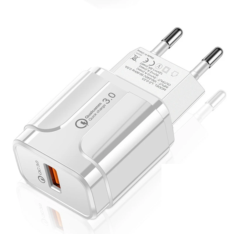 ROROBICO 3A Быстрая зарядка 3 0 USB зарядное устройство EU адаптер для Android IOS мобильный