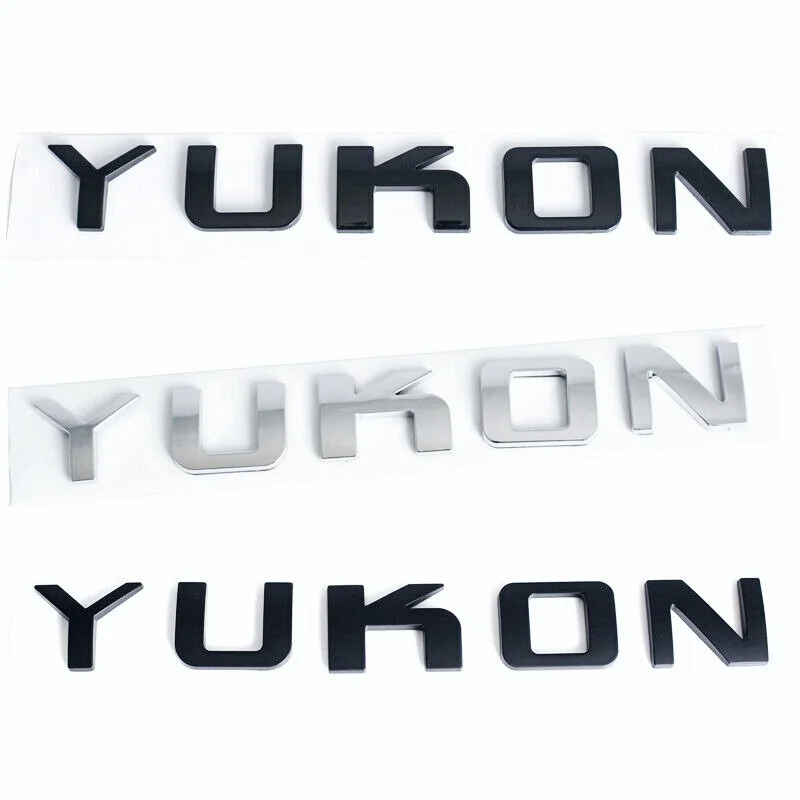 3D YUKON Letter Эмблема для кузова автомобиля Tailgate Fender декоративная наклейка GMC Yukon |