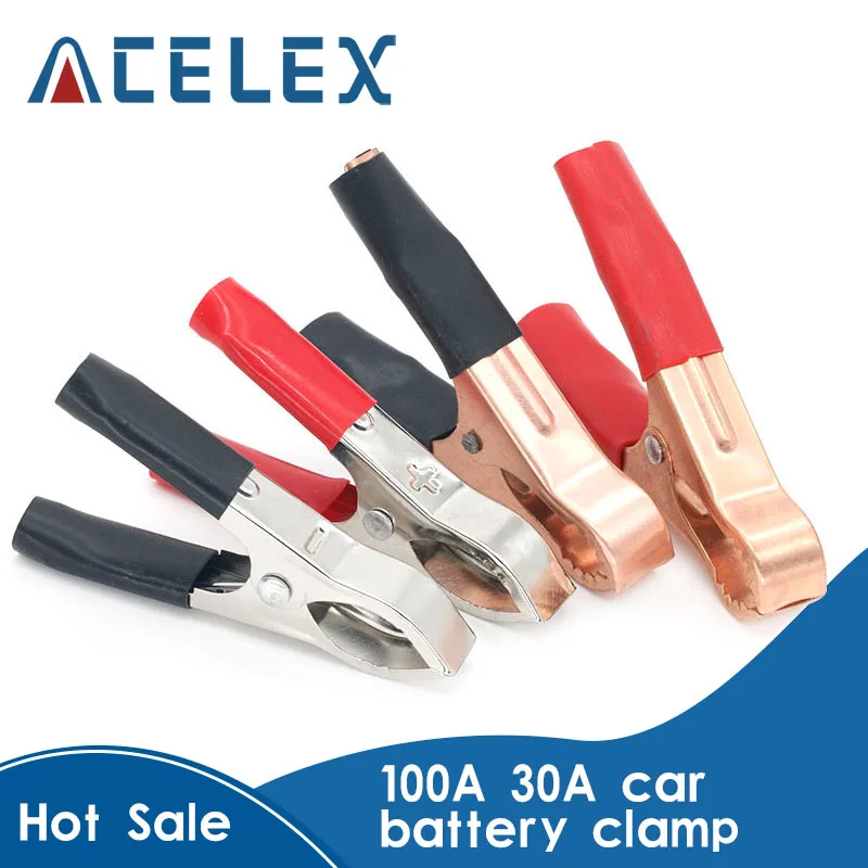 2 шт. 30A красный + черный 80 мм крокодил Автомобиля Караван Ван Батарея Тесты