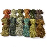 50 meters colorful hemp rope simulation green leaf plants braided rope festive scene layout handmade diy decoration