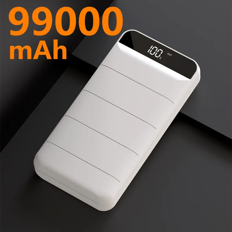 Внешний аккумулятор высокой емкости на 99000 мА · ч для iPhone Samsung Xiaomi|Внешние