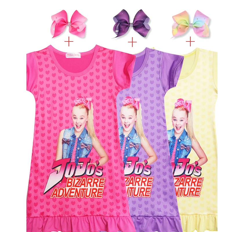 Лидер продаж летние футболки для детей Джоджо Сива топы маленьких девочек с