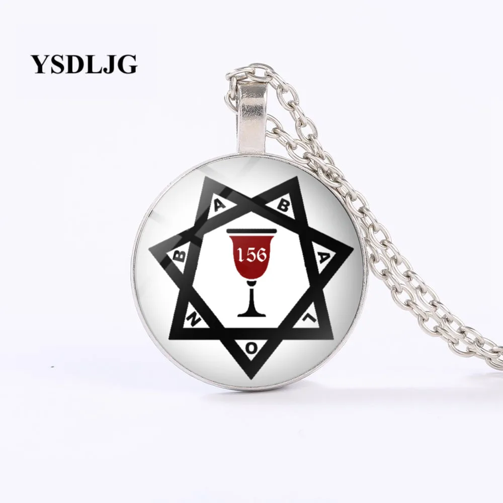 GDRGYB Esoteric ожерелье BABALON 156 печать Thelema символ Aleister Crowley Magick ювелирные изделия из