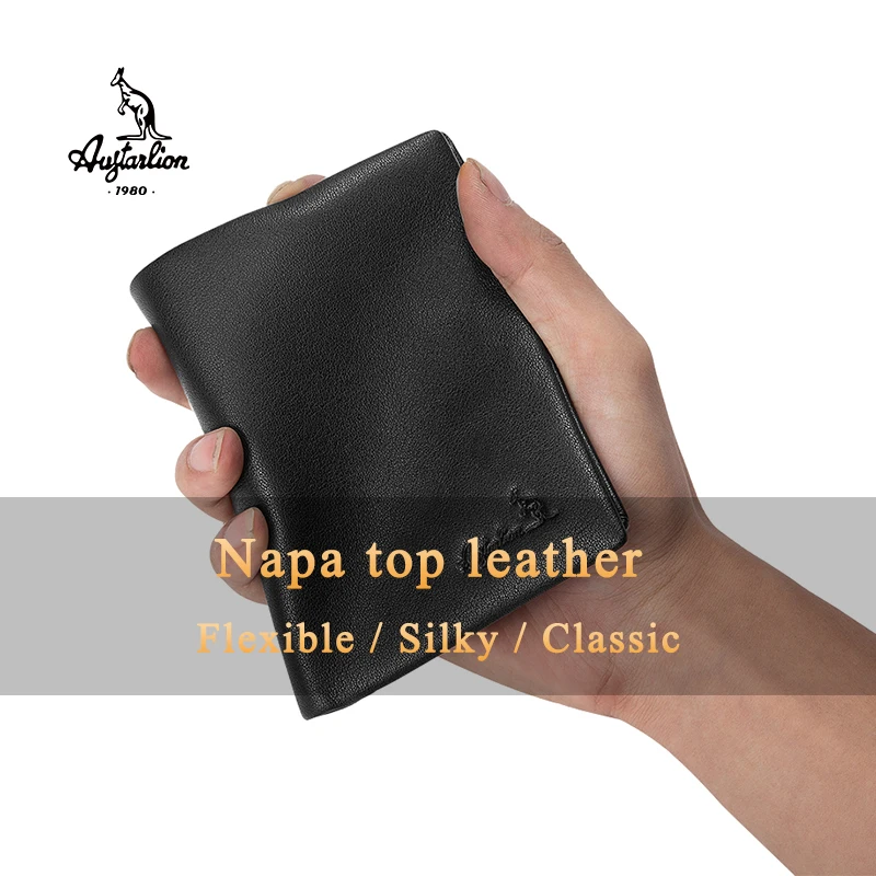 Роскошный брендовый новый мужской короткий кошелек из натуральной кожи модный