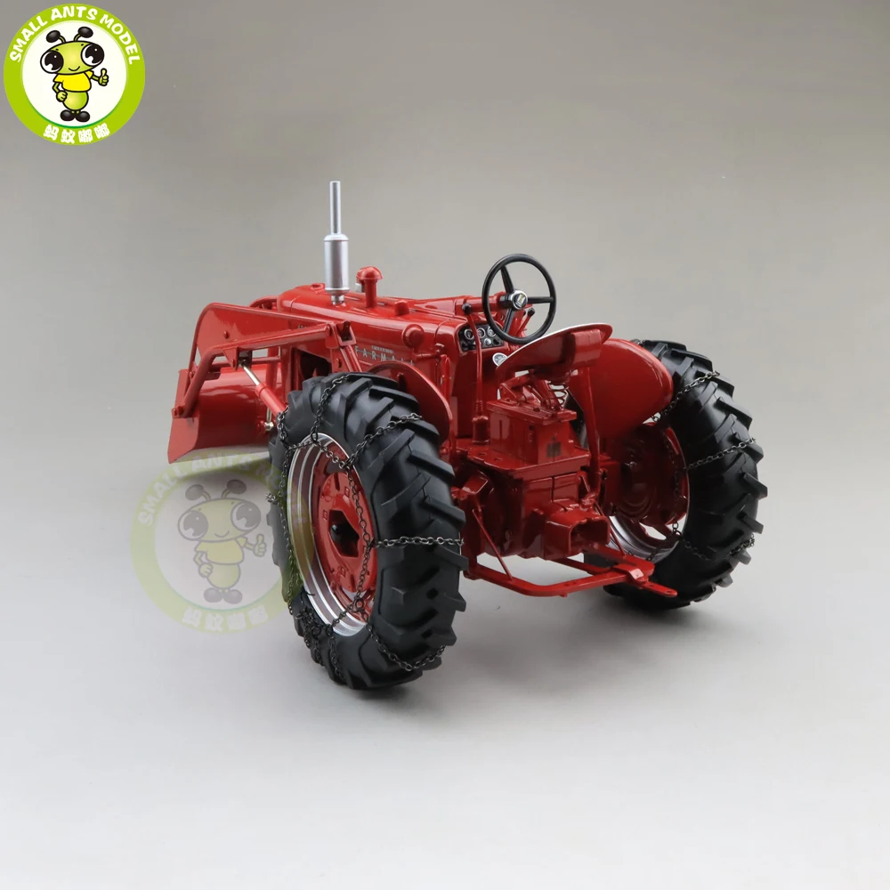 1/16 FARMALL 400 трактор с погрузчиком и цепями литые модели автомобилей игрушки для