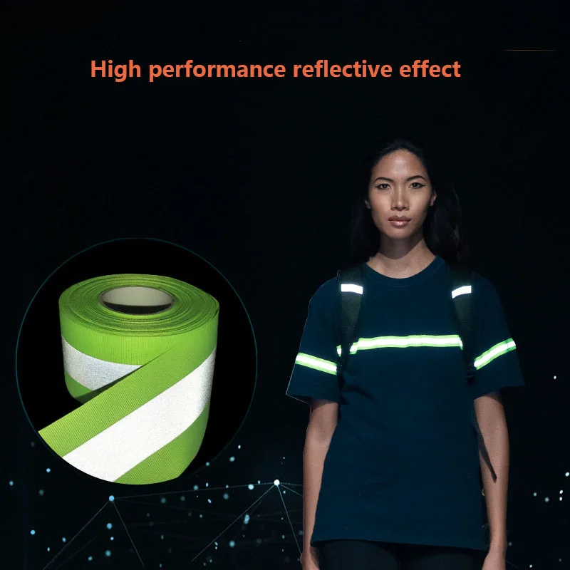 5 ярдов Светоотражающие Полоски Безопасность Серебристая отражающая пришить