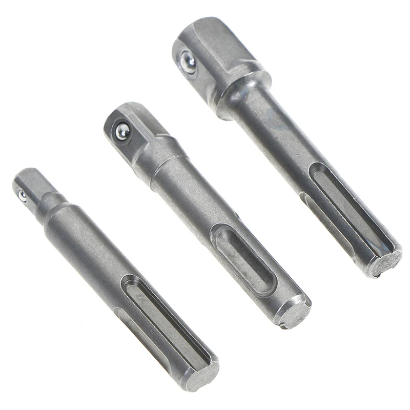 3pcs/set Sds Socket Driver Set Drill Bit Adaptor 3/8 1/4 1/2&quot Hex Shank Converter Wholesale | Инструменты
