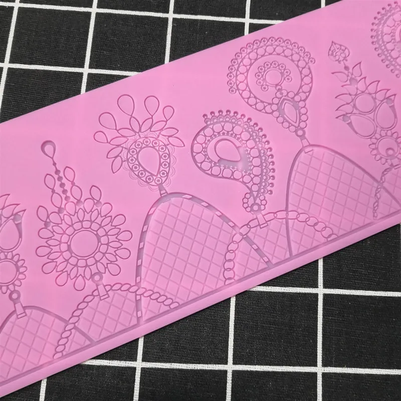 Новая подвесная кружевная силиконовая форма инструмент для украшения краев