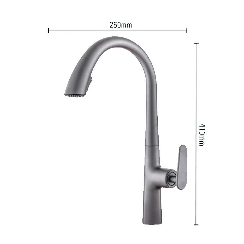 Смеситель для кухни черный кухонный кран смесители горячей и холодной воды