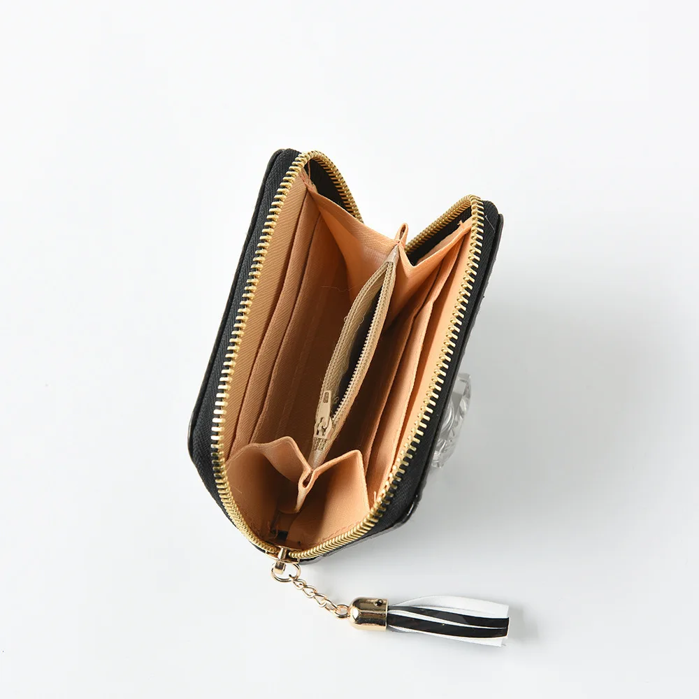 New Laser Short Women Wallet Mini Purse Portfel Holographic Small Zipper Coin ID Card Holder Cartera Mujer | Багаж и сумки