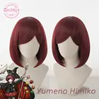 Anihutyumeno Himiko парик Danganronpa Косплей Синтетический термостойкий женский красный волос Yumeno Himiko