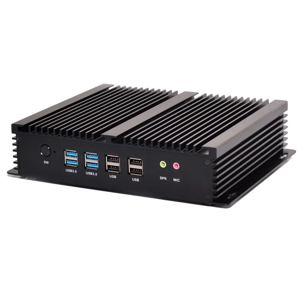 EGLOBAL 2 LAN HD MI 6 COM прочный ПК GK безвентиляторный промышленный мини компьютер Celeron i3 I5