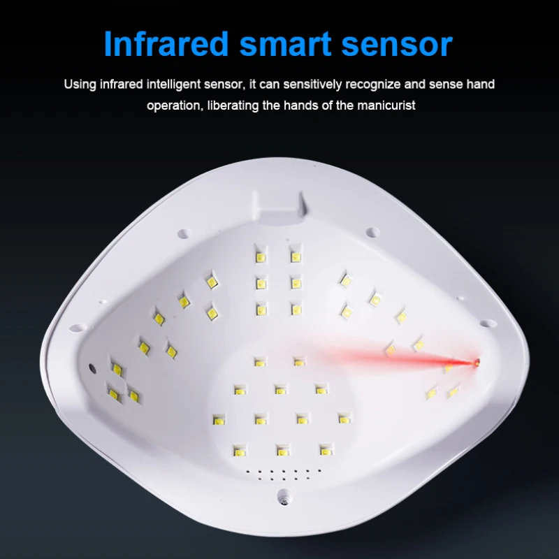 

192W High-power Nail Lamp Nail Phototherapy Machine 48 Lamp Beads Quick-drying Painless Nail Lamp Nail Dryers Nail Art