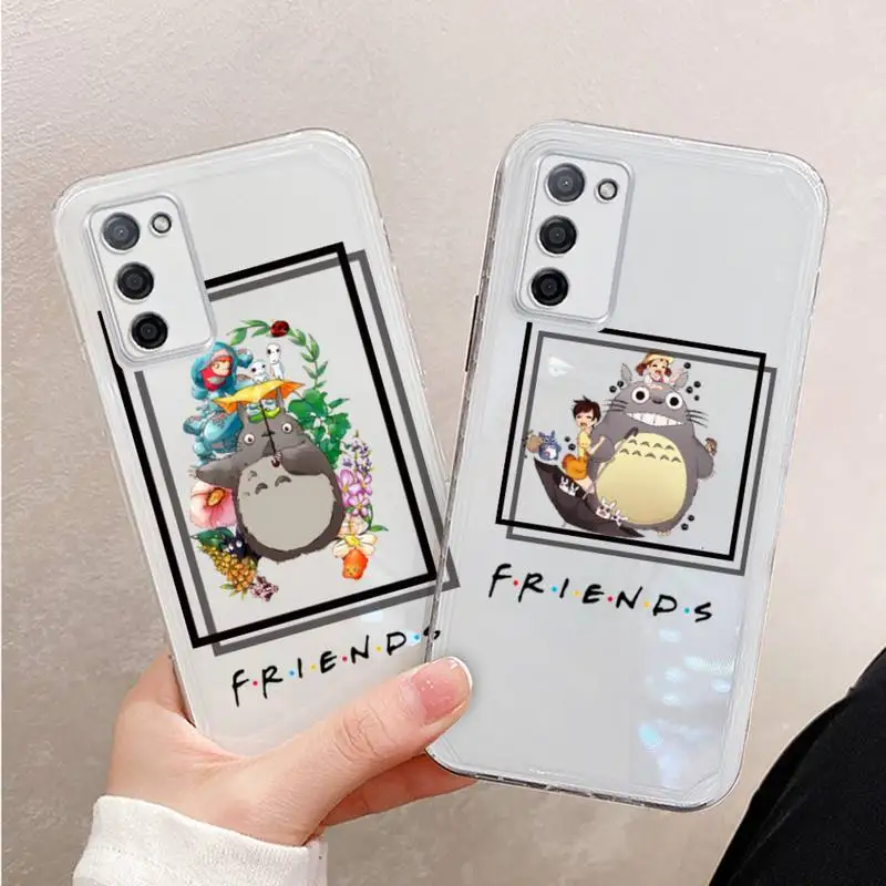 

Spirited Away My Neighbor Totoro friend Phone Case For Xiaomi Mi 11 Ultra Lite 10 Redmi Note 9 8 7 9a K30S K40 Pro Transparent