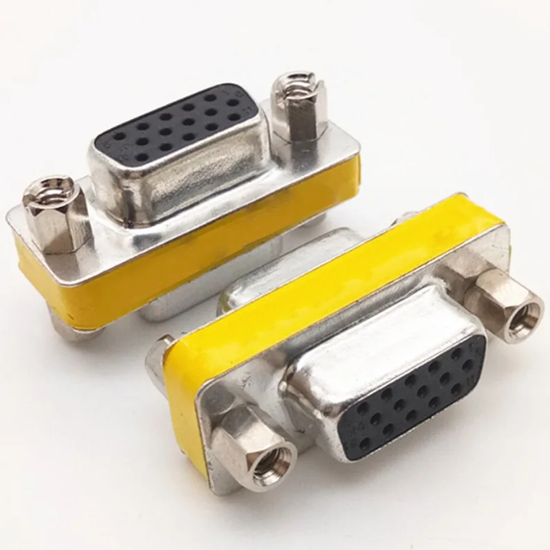 2шт Женский VGA HD 15 Pin Gender Changer конвертер адаптер Соединительный кабель HDMI |