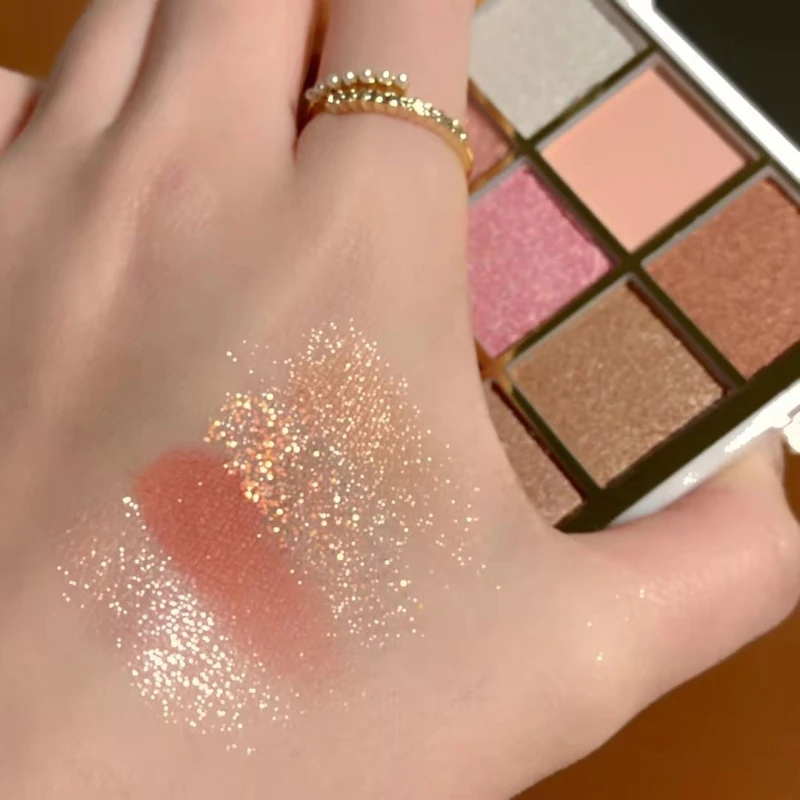 9 Цвет мерцающие матовые тени для век Фул художника Блестящий мерцающий матовый