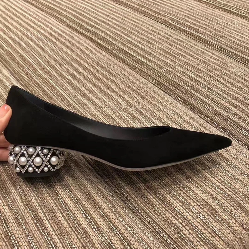 Новые туфли на низком каблуке женские туфли-лодочки 2019 | Обувь