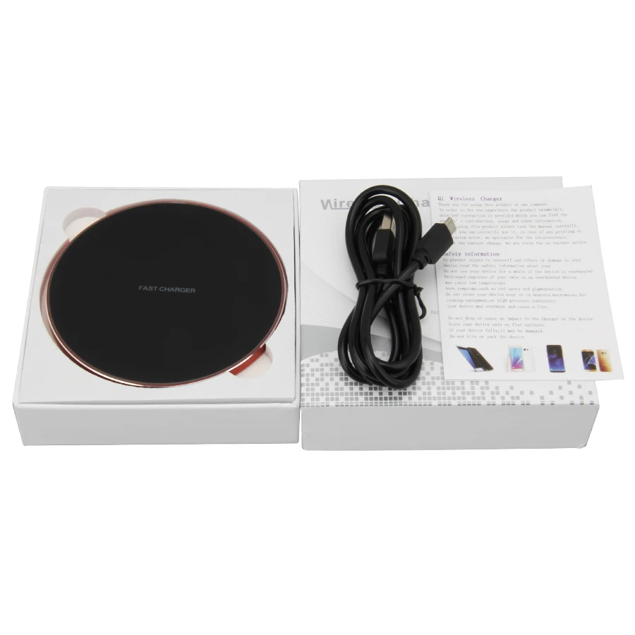 Беспроводное зарядное устройство USB для iPhone X Xs Max быстрая Беспроводная зарядка