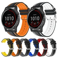 silicone band for garmin vivoactive 4 45mm 3venu 2 rubber watchband forerunner 55 245 645 music straps quick release wristbands