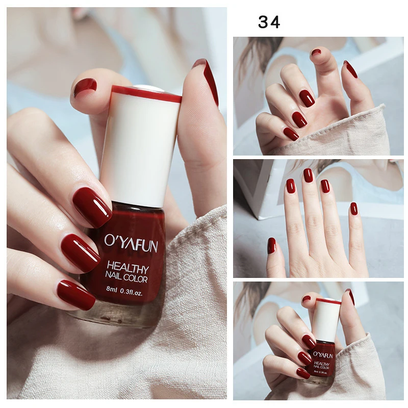 

New Manicure Nail Art Tearable Quick Dry Normal Without Lamp Nail Polish Glitter Sequins Uv Varnish Matte Watercolor Drops Nails