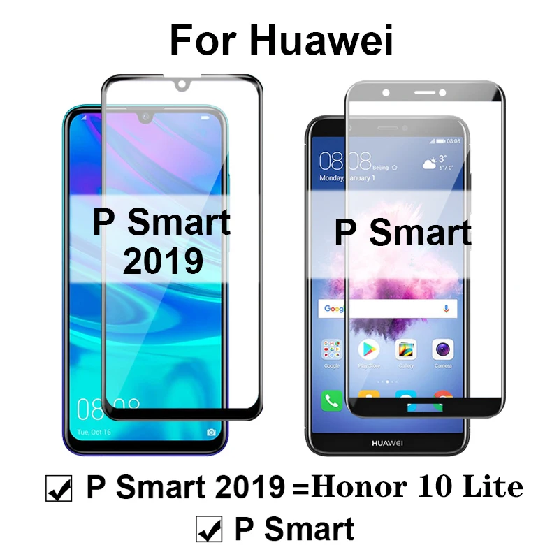 Защитное стекло закаленное для huawei honor 10 lite p smart 2019 | Мобильные телефоны и