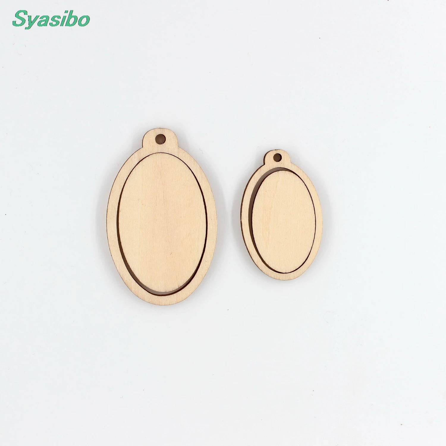 (10 шт. каждого) фотообои и 50 мм овальные деревенские подарки пустое дерево