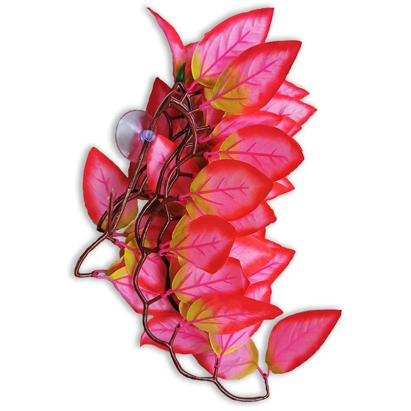 Растения для рептилий 2 шт. Подвесные террариума из шелка с присоской медвежьих